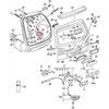 VAG VOLKSWAGEN T5 T6 galinio bagažinės dangčio apatinio užtrauktuko plokštelės užraktas originalus 7H0827512B