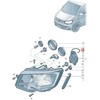 VAG Volkswagen T5 T6 Galvos Šviesos Dangtelio Laikiklis Originalus 7E0941160