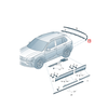 VAG Volkswagen Tiguan Ad Bt Galinio Stiklo Dekoras Kairys Originalus 5NA8538412ZZ