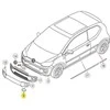 VAG Volkswagen Up 1S Dangtis Žiedas Aukštos Chromo 2012 2016 Originalus 1S0853399A2ZZ