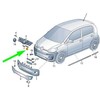VAG "Volkswagen UP" radiatoriaus grotelės dešinės pusės viršutinė apdaila originali 1S0853768D2ZZ