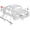 VAG VW 2H 2H dešinės pusės galinių durų krašto folija juoda originali 2H7853312B