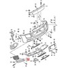 VAG VW 3B galinio bamperio dešinės pusės apdailos komplektas originalus 420898460BT94