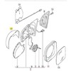 VAG VW AMAROK (10-17) Priekinio Š/S kairės pusės veidrodėlio dangtelis juodas 2H0857527B9B9 originalus