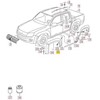 VAG VW Amarok 2013-2017 Priekinis K/S Kairysis Ratlankio Dangtelio Apdaila Originali 2HH854731