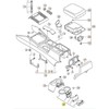 VAG VW AMAROK 2H interjero centrinės konsolės gėrimų laikiklis originalus 2H0862531A71N