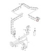 VAG VW AMAROK BEETLE CADDY EOS GOLF JETTA Priekinio stiklo plovimo purkštukas 5M0955985C9B9 Originalus