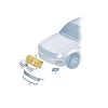 Volkswagen Amarok 2H Radiatoriaus Grotelės Satino Juodos Spalvos VAG Originalus 2H6853651BLDB
