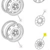 VAG VW Amarok T5 T6 ratų centro stebulės dangtelis originalus 7H0601151C9B9