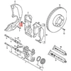 VAG VW AUDI 50 Caddy Dasher Gol Country savaime užsifiksuojantis varžtas M10X30 N90068902 Originalus