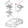 VAG VW Audi A8 Skoda VW Audi A8 Skoda Sėdynės lemputės lizdo laikiklis originalus 3D0919039