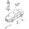 VAG VW AUDI SEAT SKODA Amarok Beetle Cabrio elektroninė sirena 1K0951605F Originali