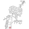 VAG VW AUDI SEAT SKODA Beetle Bettle sandarinimo varžtas su sandarinimo žiedu originalus 071115434
