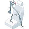 VAG VW AUDI SEAT SKODA Saugos diržo kreipiamasis varžtas originalus N98924301