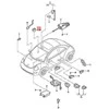 VAG VW Beetle 1998-2010 Centrinio durų užrakto jungiklis Satin Juodas Left originalus 1C0962125A01C