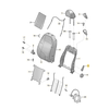 VAG "VW Beetle Cabrio" apatinės nugaros atramos reguliavimo rankena originali 5C688123682V