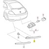VAG VW BEETLE galinis bamperio apatinis kairysis atšvaitas 5C5945701C Originalus