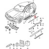 VAG VW Bora Variant 4Motion Satino juodos spalvos bamperio juosta kairė galinė 1J4853753DB41 Originali