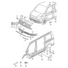 VAG VW BULLI TRANSPORTER MULTIVAN T6 emblema dešinė 7E0853688CCBX Originali