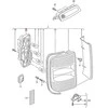 VAG VW CADDY 04-11 galinio žibinto lemputės laikiklis dešinėje O/S originalus 2K5945258A