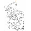 VAG VW CADDY 2011-2016 Juodas vandenį atstumiantis dangtelis Dešinysis O/S originalus 2K5819448B