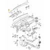 VAG VW CADDY 2011-2016 Juodos spalvos vandens nepraleidžiantis dangtelis kairėje pusėje N/S originalus 2K5819447B