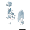 VAG VW CADDY Crafter Transporter priekinio rato arkos apdailos dangtis originalus 7E0809967