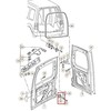 VAG VW Caddy galinių kairės arba dešinės pusės durų ribotuvas originalus 2K5827793