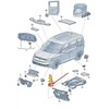 VAG VW Caddy SB MK4 Priekinis Kairysis Šluotuvo Izoliacija Originalus 2K7864237