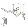 VAG VW CADDY TRANSPORTER Anti Roll Bar įvorės laikiklis Genuine 7H0511417A