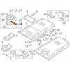 VAG VW CC priekinių vidaus žibintų apdaila originali 1K0947133EY20