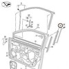 VAG VW durų lango rėmo apdaila Originali 5G3837902C041