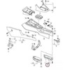 VAG VW EOS 11-16 GOLF 07-14 priekinės centrinės konsolės gėrimų puodelio laikiklis juodas originalus 5K0862531A82V