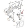 VAG VW FOX 5Z Priekinės Kairės Durų Langų Reguliatorius 5Z3837501E NAUJAS ORIGINALUS