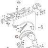 VAG VW GOLF 04-09 priekinių ratų arkos apdaila, sparno apvadas, apsauga nuo purslų, kairė originali 1K0805977B