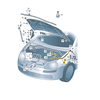 VAG VW GOLF 2009 - 2014 Galinio variklio dangčio atleidimo užrakto trosas originalus 5K0823535