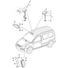 VAG VW GOLF CADDY SCIROCCO antena GPS NAVI Shark SatNav originali 1K0035506