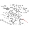 VAG VW GOLF E-GOLF MK7 galinės konsolės oro ventiliacijos anga originali 5GE864298B82V
