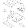 VAG VW GOLF MK5 galinio skydelio apdailos vožtuvo dangtelio užrakto dangtelis originalus 1K9863651A82V