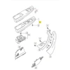 VAG VW GOLF MK5 priekinių dešiniųjų durų langų jungiklio dangtelis originalus 1K4868050C