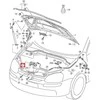 VAG Volkswagen Golf Variklio Dangčio Užraktas Apatinė Dalis 5K2823509C