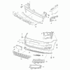 VAG VW GOLF MK7 13-16 priekinio bamperio kairysis laikiklis originalus 5G0807049A