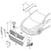 VAG VW GOLF MK7 13-17 priekinės grotelės VW emblema chromuota originali 5G08536012ZZ