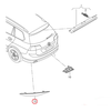 VAG VW GOLF MK7 13-17 universalas universalas galinis bamperis dešinysis O/S atšvaitas originalus 5G9945106
