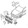 VAG VW GOLF MK7 GTI 16- Apatinės centrinės ventiliacijos grotelės Originalios 5G0853677AF9B9