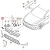 VAG VW GOLF MK7 Priekinis Bamperis Radiatoriaus Grotelės Emblema Ženklelis 5G0853679ABAFL NAUJAS ORIGINALUS