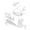 VAG VW GOLF MK7 R priekinis bamperis radiatoriaus grotelės emblema ženkliukas originalus 5G0853948E