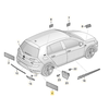 VAG VW GOLF MK8 galinis dešinysis eTSI ženkliukas su užrašu Emblema chromuota 5H0853675L2ZZ originali
