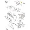VAG VW Golf Polo chromuotas chromuotas rakto dangtelis su viršutiniu varžtu originalus 5G0959893FFOD