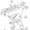 VAG VW GOLF R LINE MK7 13-17 Galinis bamperis dešinysis O/S atšvaitas tamsintas 5G0945106B Originalus